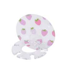 Pink Strong Suction Toothbrush Holder With Toothpaste Storage, Bathroom & Shower Mount Organizer Rack For Family And Travel - 粉色 - 查看 11