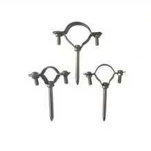 不锈钢管夹、螺栓、水管固定夹、软管夹、排水管支架夹 - 銀色 - 查看 5