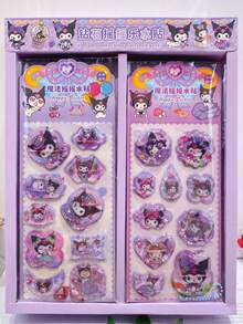 1pc Random Style Decorative Sticker, Shake DIY Creative Water Sticker Pendant, Water-Filled Shaker Sticker For Mobile Phone & Hand Account Decoration - Multicolor - View 2