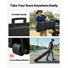 Gun Sleeve - 52,4 * 15,5 * 6,2 Zoll, Schwarz - View 7