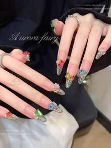 (متوفرة بألوان متعددة) ملحقات فن الأظافر عالية الجودة - 30 قطعة مختلطة من الراين ستون الزجاجي الشفاف ثلاثي الأبعاد، زخارف أظافر بشكل قلب وغير متماثل، لوازم الأظافر، أحجار الأظافر - متعدد الألوان - مشاهدة 9