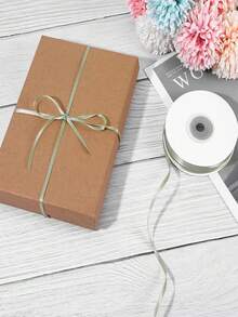 1pc 0.3cm/3mm Colorful Ribbon Gift Packaging Tape, Densely Woven Double-Sided Polyester Ribbon, Handmade Hair Accessories Headwear Bow Gift Box Packaging Satin Ribbon - Multicolor - View 9