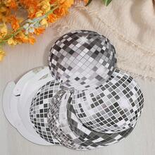 36件套迪斯科球装饰品，迪斯科派对装饰，70年代迪斯科球悬挂装饰，迪斯科派对悬挂彩带，银色天花板装饰，适用于复古迪斯科狂热派对、生日派对用品、夏季夏威夷派对装饰 - 銀色 - 查看 5