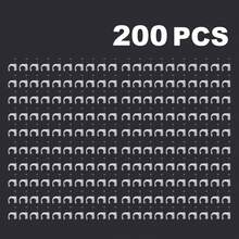 6mm Square U-Shaped Round PE Plastic Nylon Telephone Wire Fixed Line Clips, Wall Nails, Pressure Line Clips - Multicolor - View 14