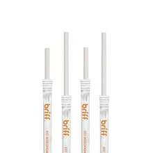 Briff Popotes de Papel Individuales 20 cm Paquete de 100 Piezas para Bubble Tea Jugos y Smoothies Blanco - Blanco - Ver 4