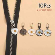3/8/10pcs Zipper Replacement Kits, Detachable Metal Zipper Pulls For Jackets, Backpacks, Denim Jeans, Luggage, Handbags - Multicolor - View 17