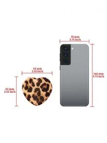 1pc Leopard Print Double-Sided Compact Makeup Mirror, Portable Pocket Mirror With Classic Animal Pattern Design, Suitable For Travel And Daily Use - Multicolor - View 11