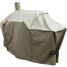 Cubierta para Parrilla de ahumador de tamaño para Char-Griller Charcoal Grill 2190 y 2197 Heavy Duty Impermeable Patio 600D Canvas Barbeque BBQ Grill Cover G21623 marrón - Marrn - Ver 3