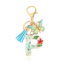 1pc Handmade Crystal Resin Butterfly & Letter Keychain, Tassel Keyring, Small Gift For Wedding, Birthday, Baby Shower, Travel Souvenir, Graduation, Housewarming, Party (5 Styles Available) - Multicolor - View 117