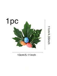 1/4pcs Easter Maple Leaf Napkin Rings, Napkin Holders, For Easter Table Decoration - Multicolor - View 7