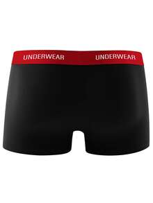 10pcs/Pack Men's Solid Color Premium Black Boxer Briefs, Comfortable Boxer Shorts, Casual Underwear, Plus Size - Multicolor - View 7
