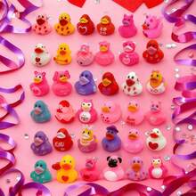 8/16只情人节橡皮鸭，附赠礼品卡，可爱的感官玩具，适合作为情人节派对礼物、课堂奖励、礼物交换、学校奖励和填充物，颜色和款式随机。 - 情人節 - 查看 6