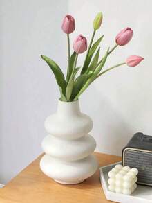 Wellenförmige Harz Vase, Make-up Organizer, Pinselhalter, Heimdekoration, Schlafzimmervase, Geschenk zu Feiertagen, Geburtstagsgeschenk, Partyzubehör - Verschiedenfarbig - Übersicht 12