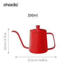 choxila 1pc Stainless Steel Pour Over Coffee Kettle With Lid, Coffee Pot, Drip Coffee Making Tool-350ml/12oz, 600ml/20oz - Pot - View 20