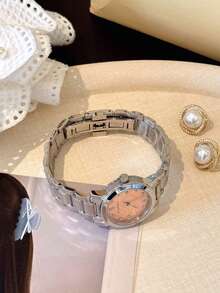 Burberry Stainless Steel Leather And Rhinestone Watch - Silver - View 5