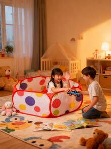 1个可快速展开的儿童球池玩具，儿童游戏围栏攀爬垫，涤纶海洋球池（不含球），室内/室外便携式可折叠球池玩具，婴儿游戏区，沙滩玩具，适合男孩和女孩，儿童生日或节日礼物，理想之选 - 彩色 - 查看 8