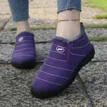 Nuevas Botas de Algodón de Talla Grande con Forro de Felpa y Botas de Nieve de Beijing Antiguas Engrosadas Zapatos Casuales Cálidos Zapatos de Comercio Exterior Transfronterizo - ST888-Morado - Ver 3
