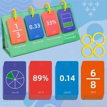 104pcs Conversion Cards For Fractions/Decimals/Percentages, Designed For Math Thinking Training, Suitable As A Teaching Aid For Children Aged 3-6, Ideal For Home Schooling And Educational Toys - Math Game Cards - View 10
