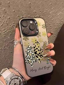 Elegante Minimalista y HermosoÁrboles de NavidadFunda de Celular Plateada Compatible con Todos los Modelos  17 17 Pro Max 17 Pro 16 Pro Max 16 Pro y Más - Plateado - Ver 4
