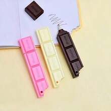 2件套可爱巧克力造型笔记本套装（笔记本+笔），学生迷你便签本，便携式笔记本，趣味日记本，彩色便签笔及其他文具，笔记本套装，完美学生礼物，办公人士可爱记事本，创意节日礼物