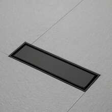 Desagüe de Ducha Moderno de Acero Inoxidable Anti olor y de Rápido Drenaje - Negro - Ver 8