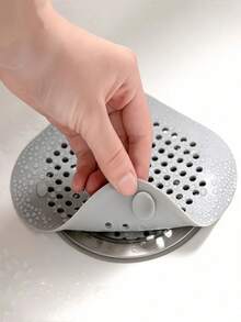 5个/3个/1个硅胶毛发过滤网 | 浴缸和淋浴排水塞，厨房异味塞，防堵塞水槽滤网 - 彩色 - 查看 4