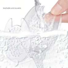 QKC 1 Pair Transparent Heel Cushions, Shock-Absorbing & Soft, Suitable For Women's High Heels And Men's Sneakers, Essential For Daily Wear, Suitable For Sports And Casual Outfits - Clear - View 5