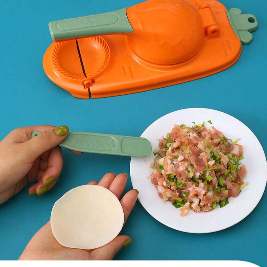 A Convenient Dumpling Maker - A Small Kitchen Tool That Helps Slouchy People Manually Roll Out Dumpling Wrappers. A Mold Designed Specifically For Rolling Out Dumpling Wrappers, An Essential Tool For Homemade Dumplings.