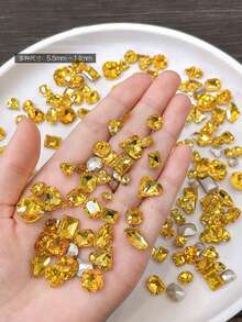 (متوفرة بألوان متعددة) ملحقات فن الأظافر عالية الجودة - 30 قطعة مختلطة من الراين ستون الزجاجي الشفاف ثلاثي الأبعاد، زخارف أظافر بشكل قلب وغير متماثل، لوازم الأظافر، أحجار الأظافر - متعدد الألوان - مشاهدة 29