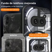 CYPNYC Funda para Nothing Phone 2A/2A Plus Case Protectora de Cámara Anticaída Ultra Delgada Cover Anti-Amarillo Transparente CarcasaFashion - NadaPhone2A2APlus - Ver 4