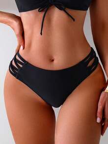 Women's Bikini Bottoms – Stretch Swim Skirt, Shorts & Brief Styles For Pool & Beach Wear - QW-YR020 - 查看 5