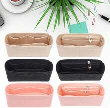 Felt Fabric Purse Organizer Insert With Multi Pockets For Shoulder Bag Handbags Practical Bag Liner Fashionable Insert - ColorA - 查看 3