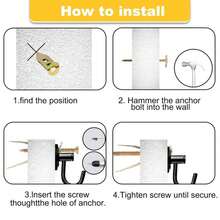 Jyphorixal 160 PCS Drywall Self Drilling Anchors With Screws Kit,80 PCS Sheetrock Anchors (047X118inch) And 80 PCS Screws, Eliminating The Need For Drilling Or Punching Holes In The Wall - ColorB - 查看 4