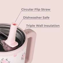 HydrojugTraveler 32 Oz/40 Oz Water Bottle With Handle & Flip Straw - Fits In Cup Holder, Leak Resistant Tumbler-Reusable Insulated Stainless Steel & Rubber Base - Gifts For Women & Men - 彩色 - 查看 8