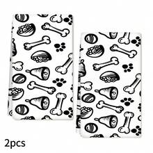 2/4 piezas Toallas de cocina con estampado de perro, toallas decorativas con alta absorbencia, adecuadas para decoración de vacaciones, cocina, hornear, regalos de inauguración de casa y limpieza, aptas para cocina, baño, inodoro - Multicolor - Ver 10