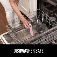 GORILLA GRIP Large Comfortable Handle Heavy Duty Ice Cream Scoop Professional Grade Scooper Get Perfect Shape Scoops Great for Spooning Frozen Hard Gelato and Sorbet Cookie Dough Melon Pink - Rosa - Ver 7