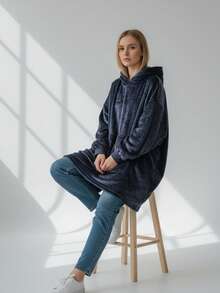 Wearable Blankets - Navy Blue - View 7