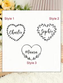 Personalized Velvet Jewelry Box With Heart & Name, Bridesmaid Gift, Gift For Her, Mom's Travel Jewelry Box, Birthday Gift, Valentine's Day Pattern, Romantic Gift - Item 9 - View 6