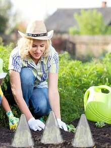 植物园植物罩套装，10件套植物罩，可重复使用的植物罩，保护植物免受鸟类、霜冻、蜗牛等侵害 - B - 查看 3