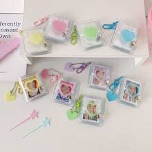 1本迷你便携相册，方便携带的备忘录本，可DIY插入式相册，DIY手工纪念相册，生日和情人节礼物，送给女朋友、朋友