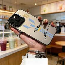 17 Pro Phone Case With Football Superstar Logo, Compatible With 17, 16e, 16, 15, 14, 13, 12, 11, Mini, Pro, Max, Air X, XR, XSMAX, 8, 7 Plus. Shockproof Frosted Back Cover, Everyday Use Phone Case, Shockproof Protective Case, Durable Material, Lightweight Protective Case, Thin And Light Protective Case, User Phone Case. - 1pc - View 4