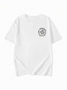 日系女式宽松圆领休闲美式卡通兔子印花短袖T恤，春夏款 - 白色 - 查看 6