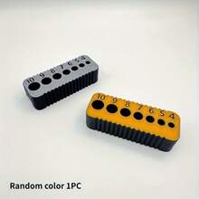 Precision Drill Guide - Heavy-Duty Plastic Drill Bit Guide With Metric Scale And Numbered Holes, Suitable For Wood & Drywall - Compatible With 4-10mm Drill Bits