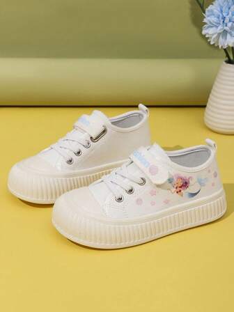 1 Pair Kids Canvas Shoes, New Autumn Style, Children's Cloth Shoes, Girls' Spring/Autumn Shoes, Kindergarten Soft Bottom Shoes, Girls' Shoes