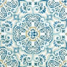 FloorPops FP2477 Fontaine - Azulejos de piso para despegar y pegar color azul - Azul - Ver 1