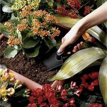 Edward Tools Juego de herramientas de mano de jardín compuesto de fibra Paleta de jardín transplantador y cultivador Fibra de vidrio de nailon extra resistente Ligero pero más fuerte que el acero Garantía a prueba de roturas - como en la foto - Ver 5