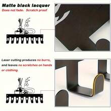 CIF BUY 1件套二合一香薰扩散器及兰花壁钩，8钩铁艺置物架，适用于浴室、卧室及客厅，节省空间。可用于房间装饰、墙面装饰、家居装饰、浴室装饰、咖啡吧用品、墙面艺术、婚礼装饰。 - 彩色 - 查看 6