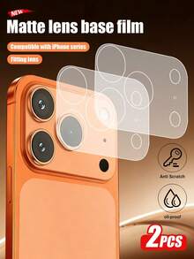 XINHONGYU 2pcs Camera Lens Protector For IPhone 17/17 Pro/17 Pro Max/17 Air, New Matte Protective Film, Durable Pad, Made Of Durable/High-Quality Material, Newly Upgraded, Smooth Touch, Glossy Texture - Clear - View 2