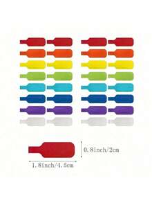 32-Piece Colorful Writable Cable Labels - Durable Wire Labels For Easy Organization And Identification - Multicolor - View 8