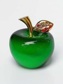 1pc Crystal Apple Creative Gift, Holiday Decor Craft, Car & Home Decoration, Valentine's Day Gift, Romantic Decor For Boyfriend, Girlfriend, Best Friend, Birthday Present - Multicolor - View 7